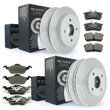 Bremsscheiben + Bremsbeläge Bremsklötze vorne + hinten für Ford Focus 1 BJ 98-04