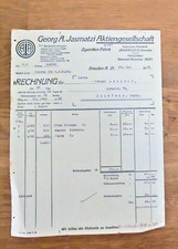 Rechnung  Zigaretten-Fabrik