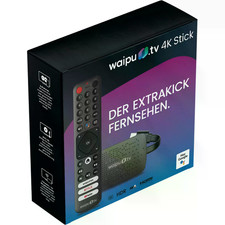 Waipu TV Stick 4k  + 12 Monate Perfect Plus Free Jahrespaket Gutschein ✅ NEU ✅