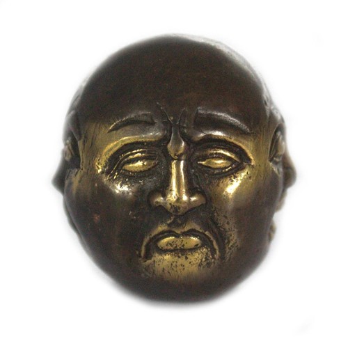 Deko figur buddha gesichter - figur, 4