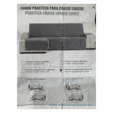 Practica sofa Überwurf Sofabezug chaise longue extra 290cm rechts, beige