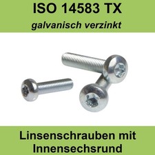 M4 DIN 7985 TX 4.8 verzinkt