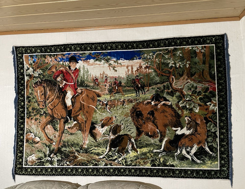 Wandbehang tapisserie stoff - wandbehang,