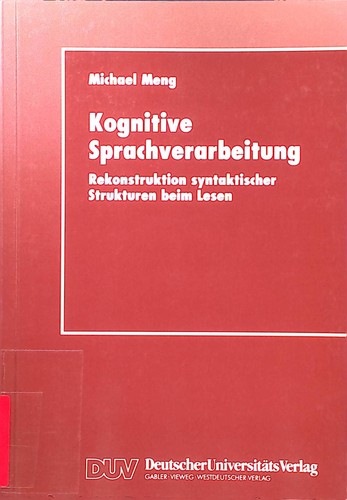 Kognitive sprachverarbeitung - kognitive,