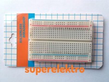 Steckbrett 400 Kontakte, Steckboard, Experimentierboard, Steckplatine Breadboard