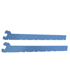 Tegometall Konsolenpaar Halterung Länge 37cm und 47cm Weißaluminium, gebraucht