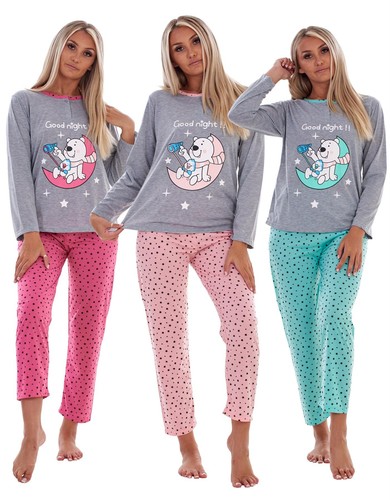 Damen baumwolle pyjama set - damen,