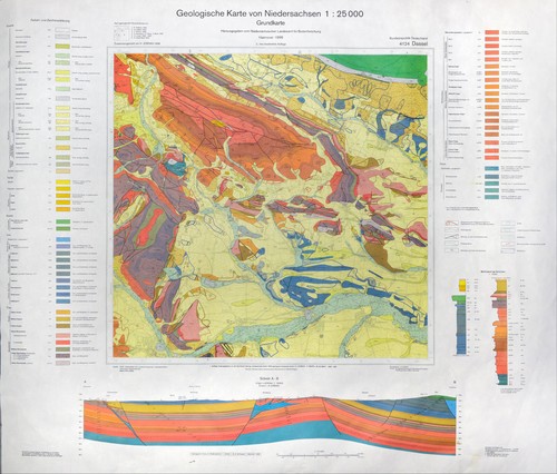 Geologische karte dassel eimen - geologische,