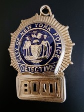S/G1! Historisches US-Polizeiabzeichen - NEW YORK POLICE -DETECTIVE -
