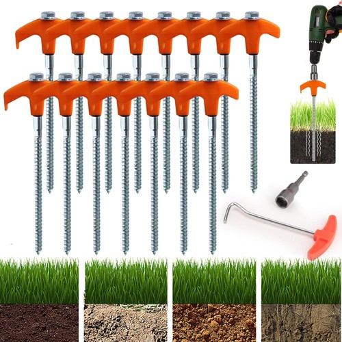 15x drehbare zeltheringe mit - drehbare,