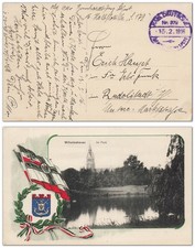 AK Wappen Wilhelmshaven Park