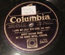 SAVOY HAVANA BAND COLUMBIA SCHELLACKPLATTE