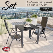 Gartenmöbel Set Alu Tisch