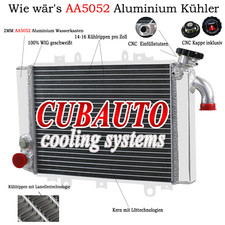 Aluminium Kühler Für Kawasaki Ninja ZX6R ZX600F Engine Cooling 95-97