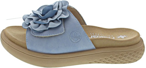 Rieker damen pantolette - pantolette, blau