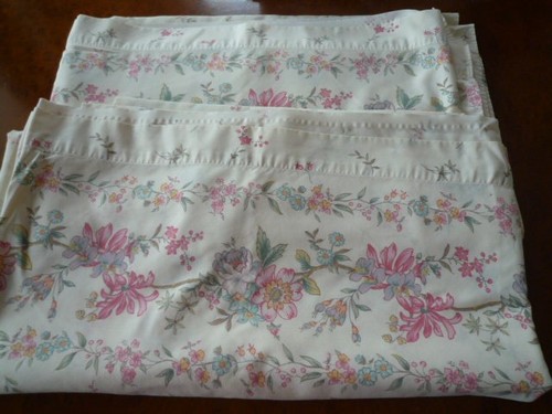 Vintage bettlaken paar - vintage,
