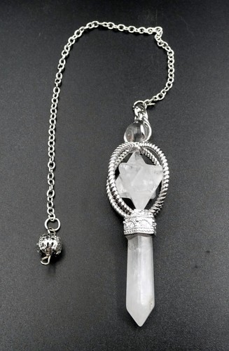 Merkaba bergkristall pendeluhr - bergkristall,