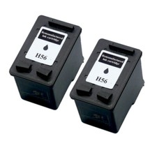 2x REMAN DRUCKER PATRONE für HP 56 Deskjet 5150 5550 5600 5650 5652 5850 9650