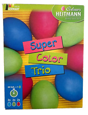 Eierfarben Super Color Trio HEITMANN für weiße und braune Eier, farbstark 1x