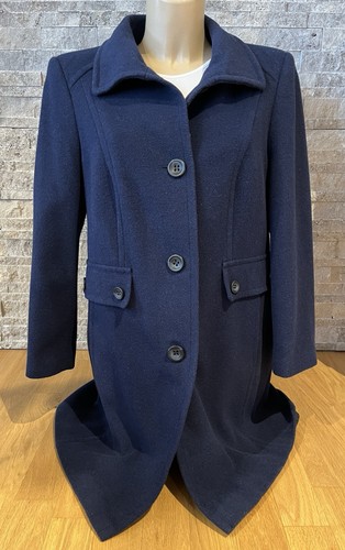 Wollmantel dunkelblau größe - ,