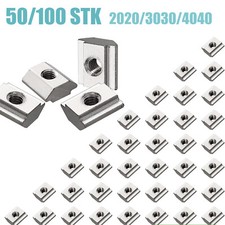 50/100 stk Nutensteine Gleitmutter Nut 6/8 M4/5/6/8 für 20er/30er/40er Aluprofil