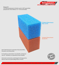 8 - 16 Filterschwämme geschlitzt passend für Biotec 12 + Screenmatic Filter