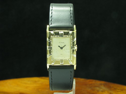 Lecoultre tank 14kt gold - lecoultre,
