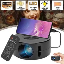 1080P Mini Smart Beamer Heimkino Projektor LED HD Videoprojektor Filmprojektor