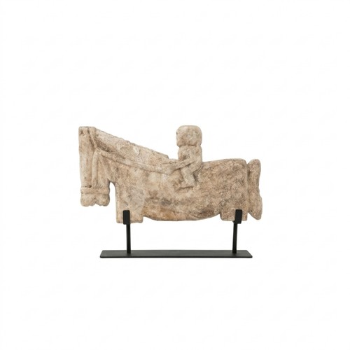 Pferdefigur mit metallständer - mit,