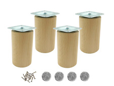 Möbelfüße rund Buche