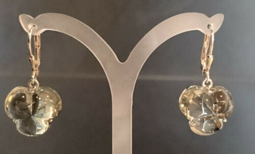 Prasiolith designer ohrhänger - prasiolith, designer-ohrhänger