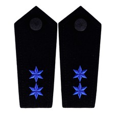 Schulterklappen 2 Sterne blau