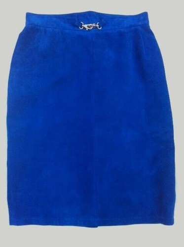 Lederrock royalblau feinstes - royalblau,,