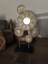 Ca 42 cm Hoch Dekoration Kleiner Spiegel Metall Orientalisch Orient Blumen