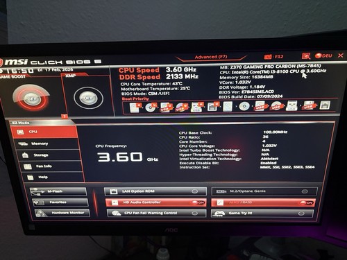 Msi z370 gaming pro carbon - msi,