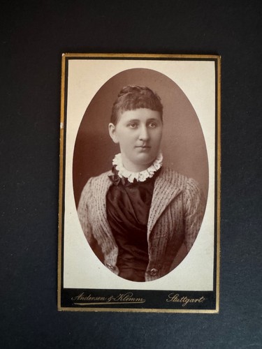 Cdv foto feine dame andersen - cdv, &