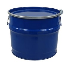 Hobbock/Deckelfass/Stahlfass/Metallfass/Ölfass 30 L NEU, blau, Neuware m. UN