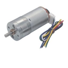 25GA370 DC 6V 12V 24V Getriebemotor Mit Encoder 16-1360RPM Metall Getriebe Motor
