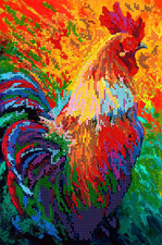 Perlenstickbild Stickbild