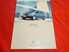 MERCEDES W639 Vito Kombi Personentransporter Prospekt Brochure Depliant von 2004