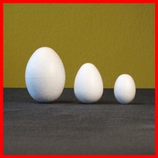 Ostern Dekoration Ostereier aus Styropor, 3 verschiedene Größen