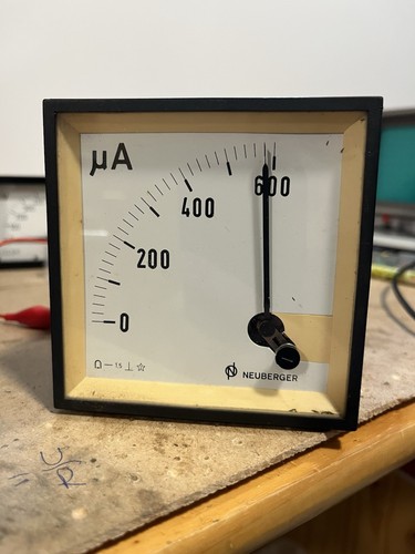 Analoges amperemeter 600ua - analoges, 0-600ua