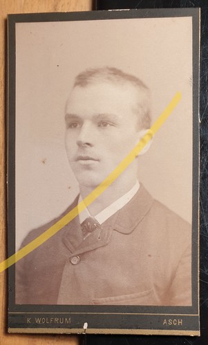 Junger mann portrait cdv - mann,