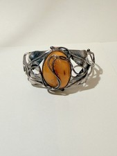 Jugendstil Armreif Silber