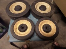 4 Nadel gelagerte  Räder für Rasenmäher Sabo 43  