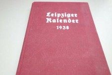 Leipziger Kalender 1938 263 Seiten gut und gebraucht Thüringen Leipzig 13.Jahrga