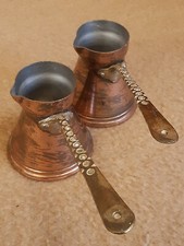 Deko: 2 originale, alte Kaffeekännchen, Kupfer, arabisch, türkisch, griechisch