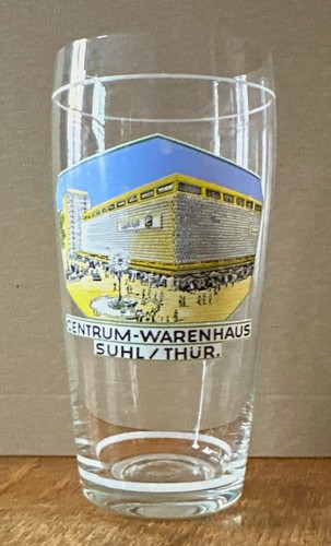 Ddr trinkglas glas aufdruck - ddr,