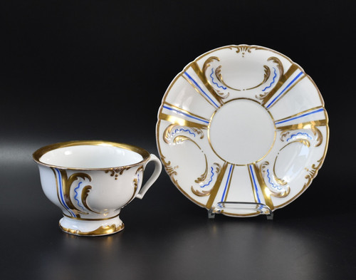 Biedermeier porzellan tasse - porzellan,