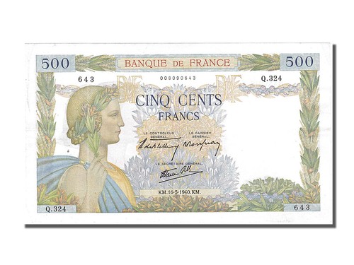 Geldschein frankreich 500 - geldschein,, frankreich,
